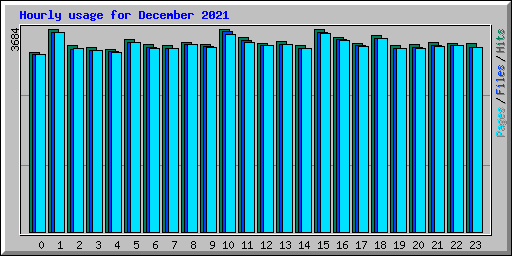 Hourly usage for December 2021