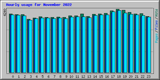 Hourly usage for November 2022